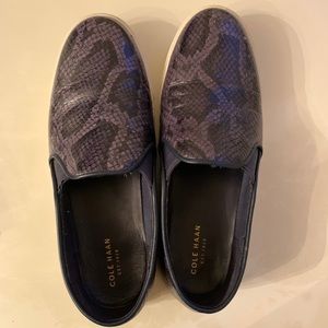 Cole Haan Bowie Snakeprint Slip On Sneaker